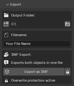 Support Presets dropdown in the Export panel
