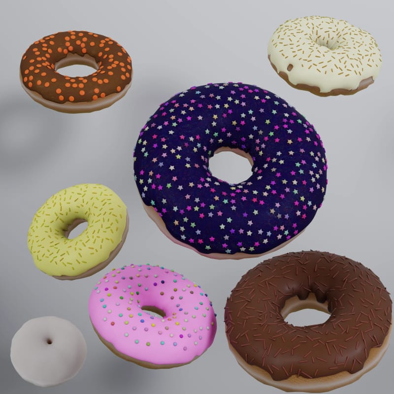 Procedural Geometry Nodes Donut